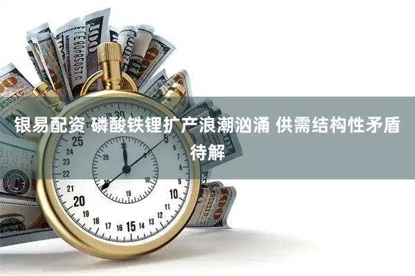 银易配资 磷酸铁锂扩产浪潮汹涌 供需结构性矛盾待解